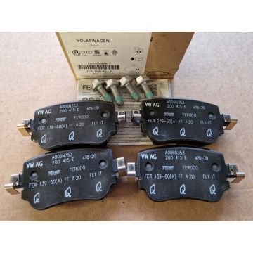 Brake pad set rear original Polo GTI Caddy Passat A1 Q3 Octavia Leon 