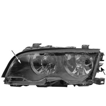 BMW E46 99-02 Coupe/Cabrio Headlight Right Black