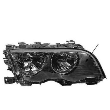 BMW E46 98-02 Sedan/Break Black Headlight Right