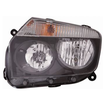 Dacia Duster 2010-2013 Black Headlight Left