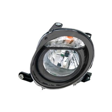 Fiat 500 2007-2015 Black Headlight Left
