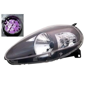Fiat Grande Punto 2008-2012 Headlight Black Left