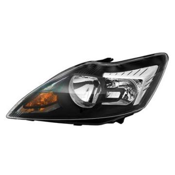 Ford Focus 2008-2011 Black/Chrome Headlight Left
