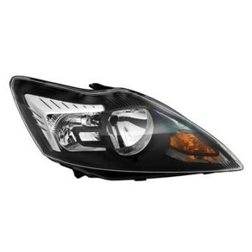 Ford Focus 2008-2011 Black/Chrome Headlight Right