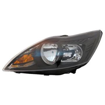 Ford Focus 2008-2011 Black Headlight Left
