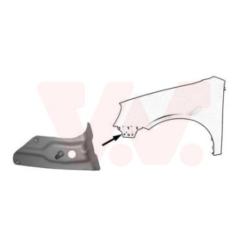 Bumpersteun Fender VW Golf 5 left front