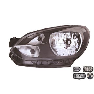 Volkswagen UP! 2012-2016 Headlight Black Left