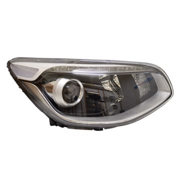Kia Soul 2014-2017 H7+LED Black Headlight Right