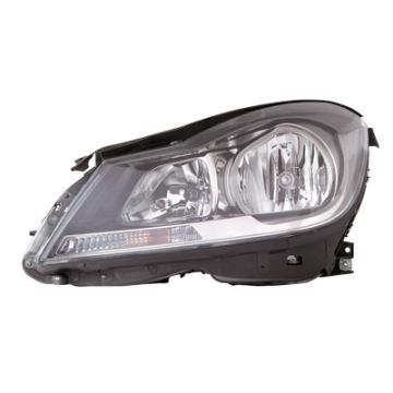 Mercedes C W204 2011-2014 Black Headlight Left