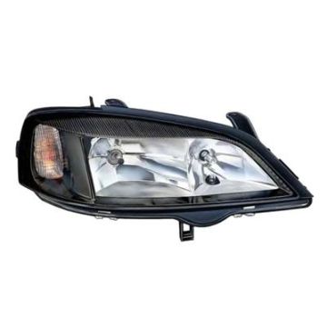Opel Astra G Black Headlight Right