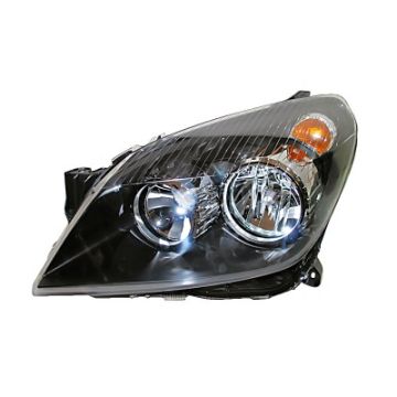 Opel Astra H Black Headlight Left