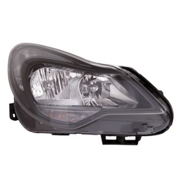 Opel Corsa D 2011-2013 Black Headlight Right