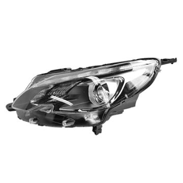 Peugeot 2008 2016-2019 Black Headlight Left