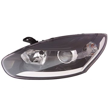 Renault Megane 2014-2016 Schwarz/Weiß Scheinwerfer Links