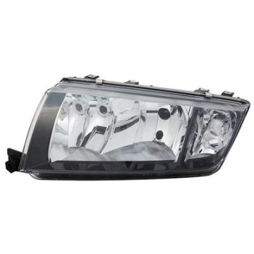 Skoda Fabia 2000-2007 Black Headlight Left
