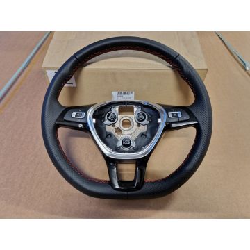 Steering wheel VW Polo 6C 2015-2018 GTI Red New Original AT FDC