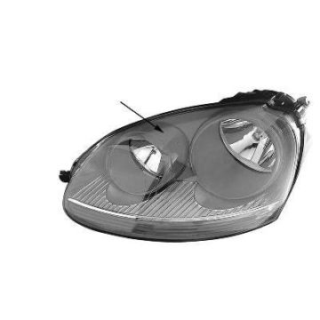 Volkswagen Golf 5 Headlight Chrome Left