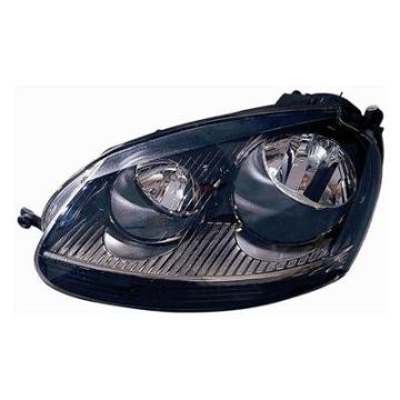Volkswagen Golf 5 Headlight black/chrome Left